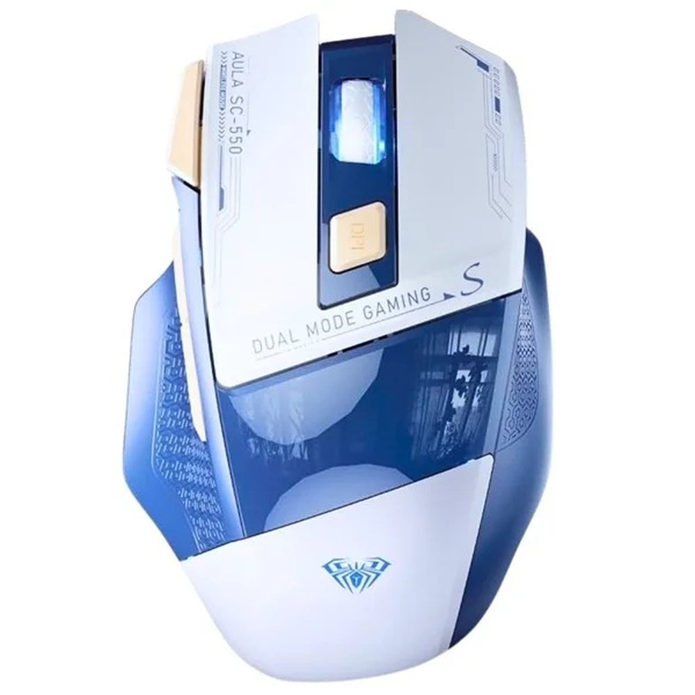 AULA SC550 Dual-Mode Wireless RGB Gaming Mouse | Blue (SC550U)