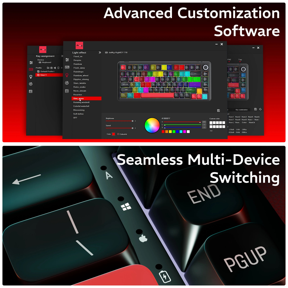 Dawg HighKEY 718 Mechanical Gaming Keyboard