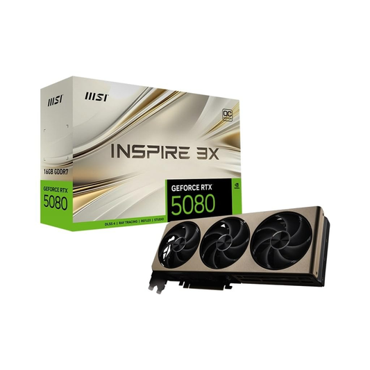 MSI GeForce RTX 5080 16G INSPIRE 3X OC Graphics Card