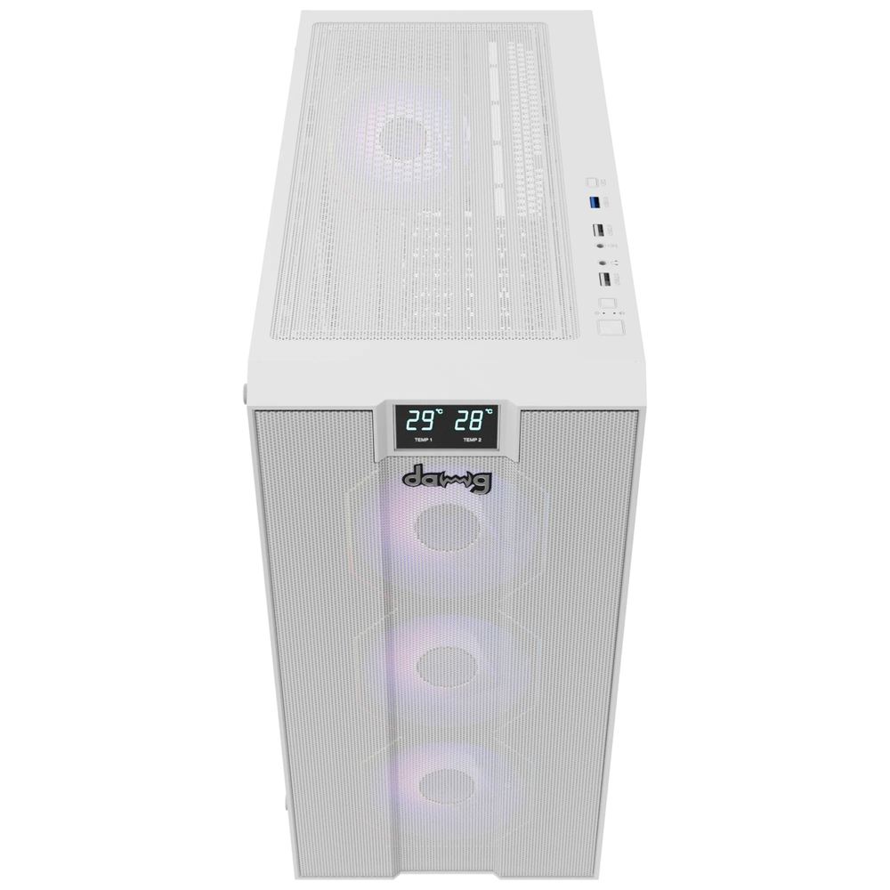 Dawg X 678 Mid Tower Chassis White