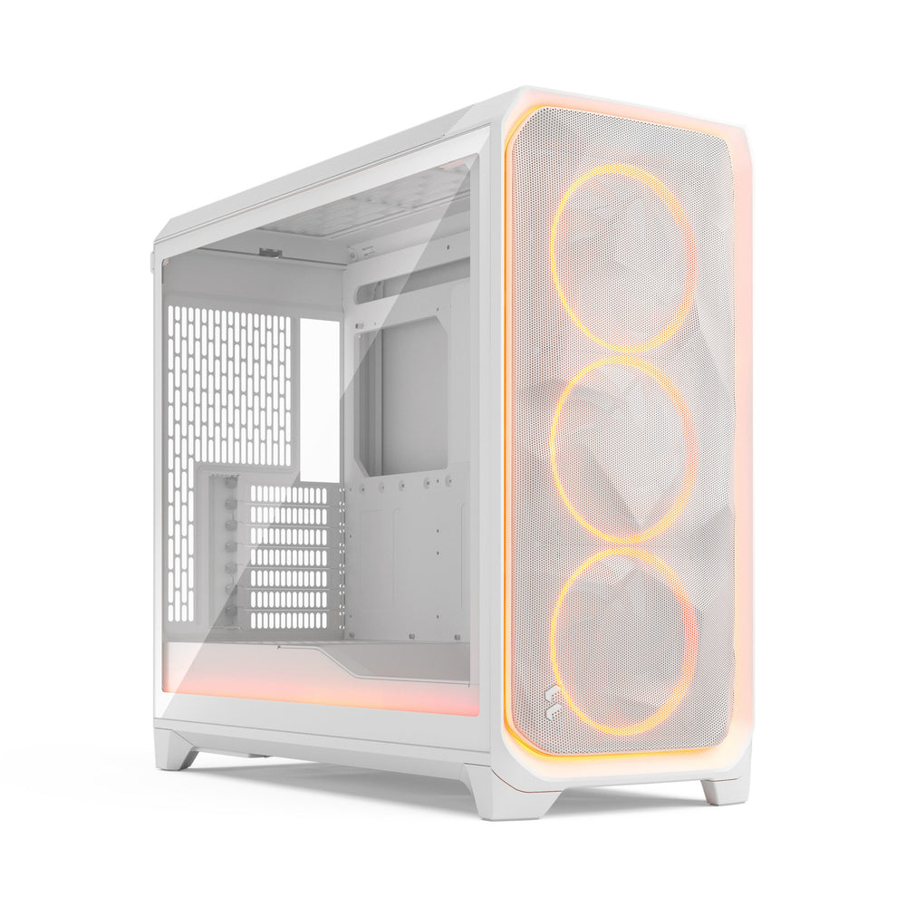 Fractal Design Meshify 3 XL Ambience Pro RGB White TG Clear Tint E-ATX Full Tower High Airflow PC Case