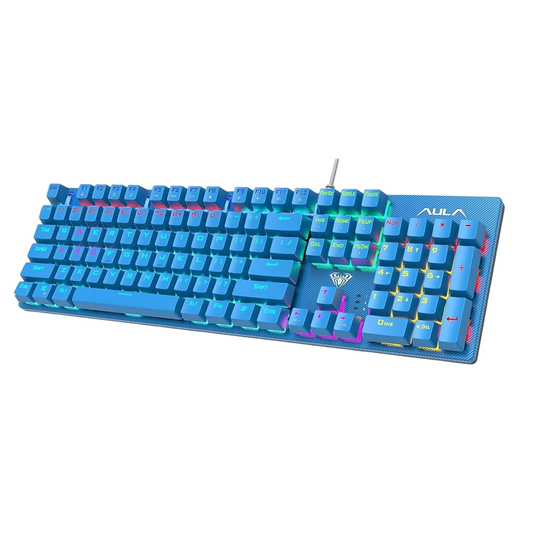 AULA S2022U Full Size Wired Mechanical Gaming Keyboard | Blue, Blue Switch (S2022U)