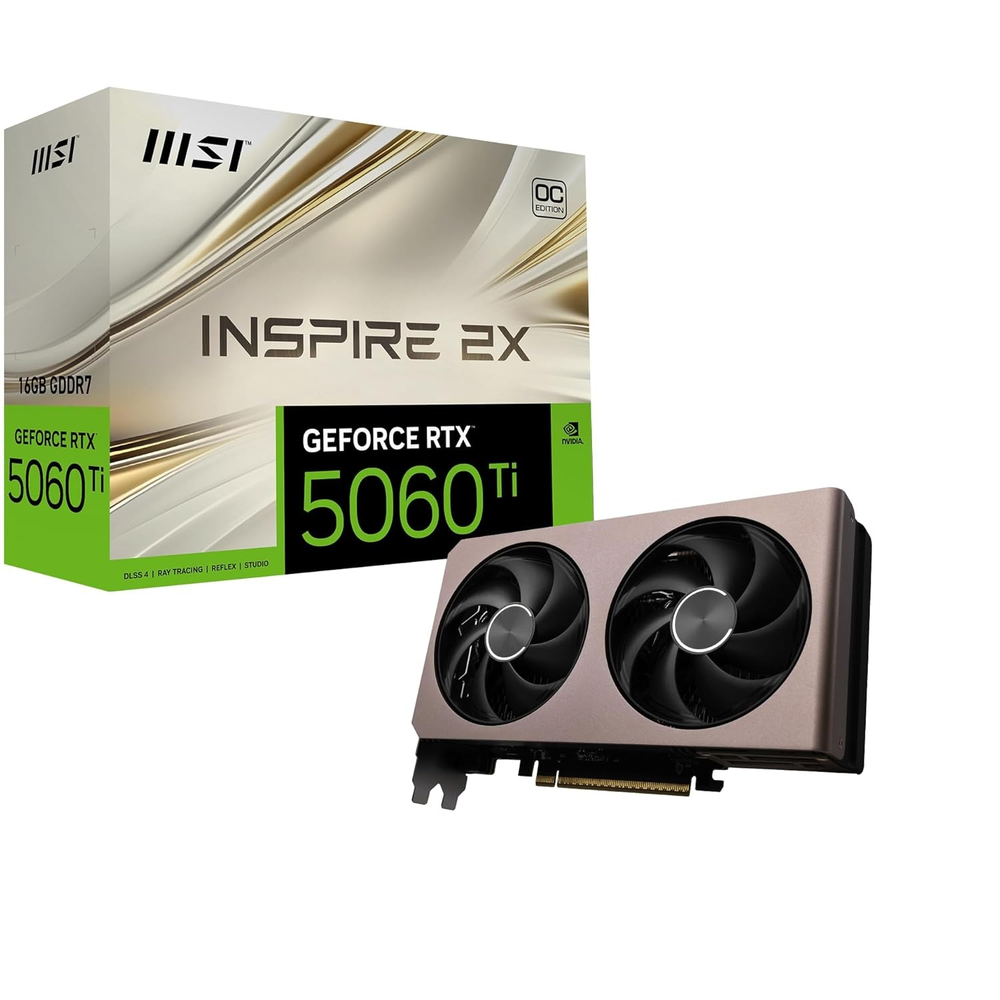 MSI GeForce RTX 5060 Ti 16G INSPIRE 2X OC Graphics Card