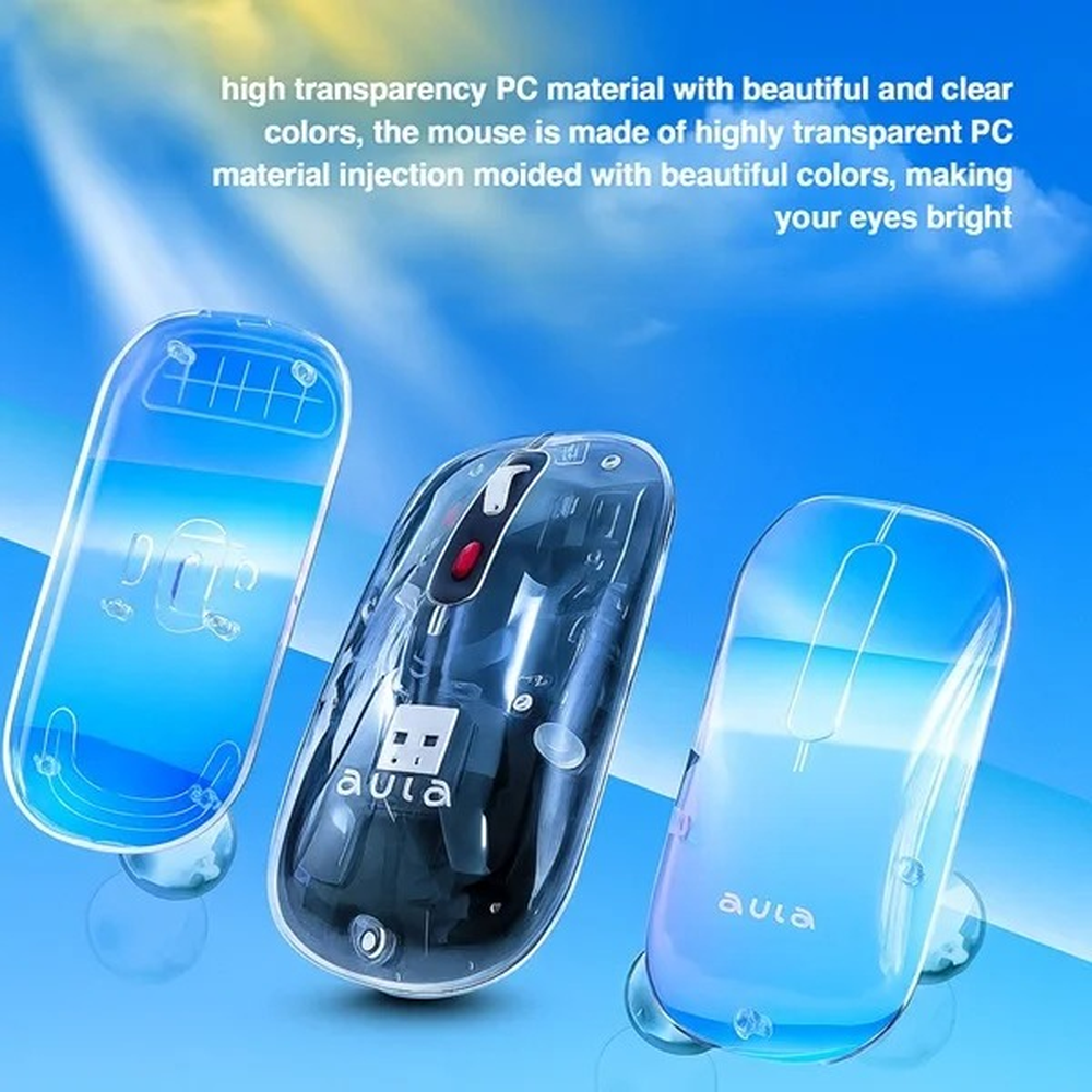 AULA AM210 Ultra-Light Dual-Mode Wireless Gaming Mouse | Black (AM210B)