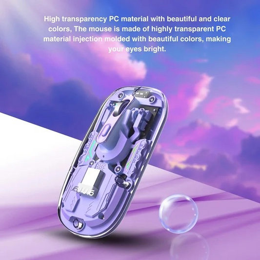 AULA AM210 Ultra-Light Dual-Mode Wireless Gaming Mouse | Purple (AM210Pr)