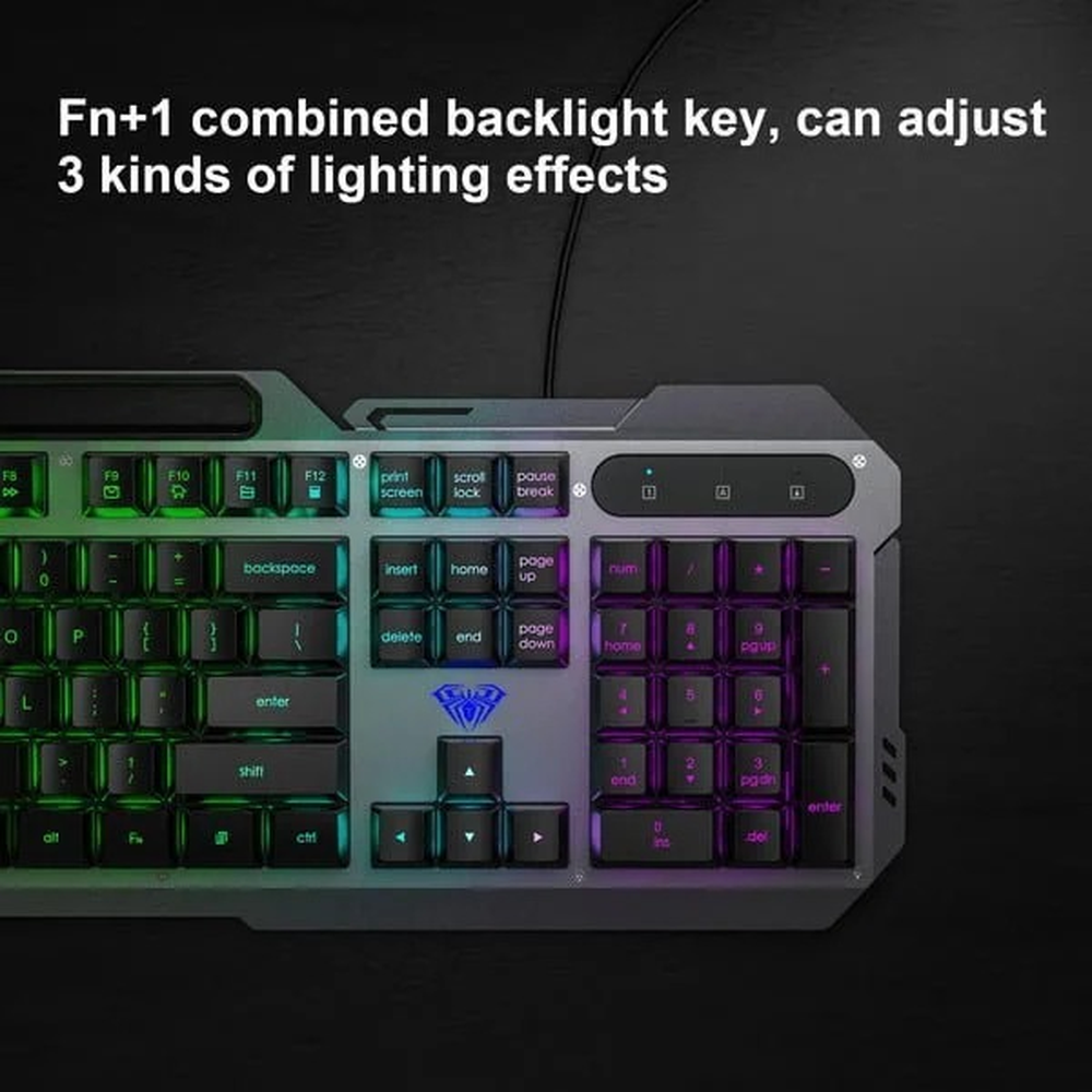AULA F2023 Full‑Size RGB Wired Gaming Keyboard & Mouse Combo | Black (F2023Combo)