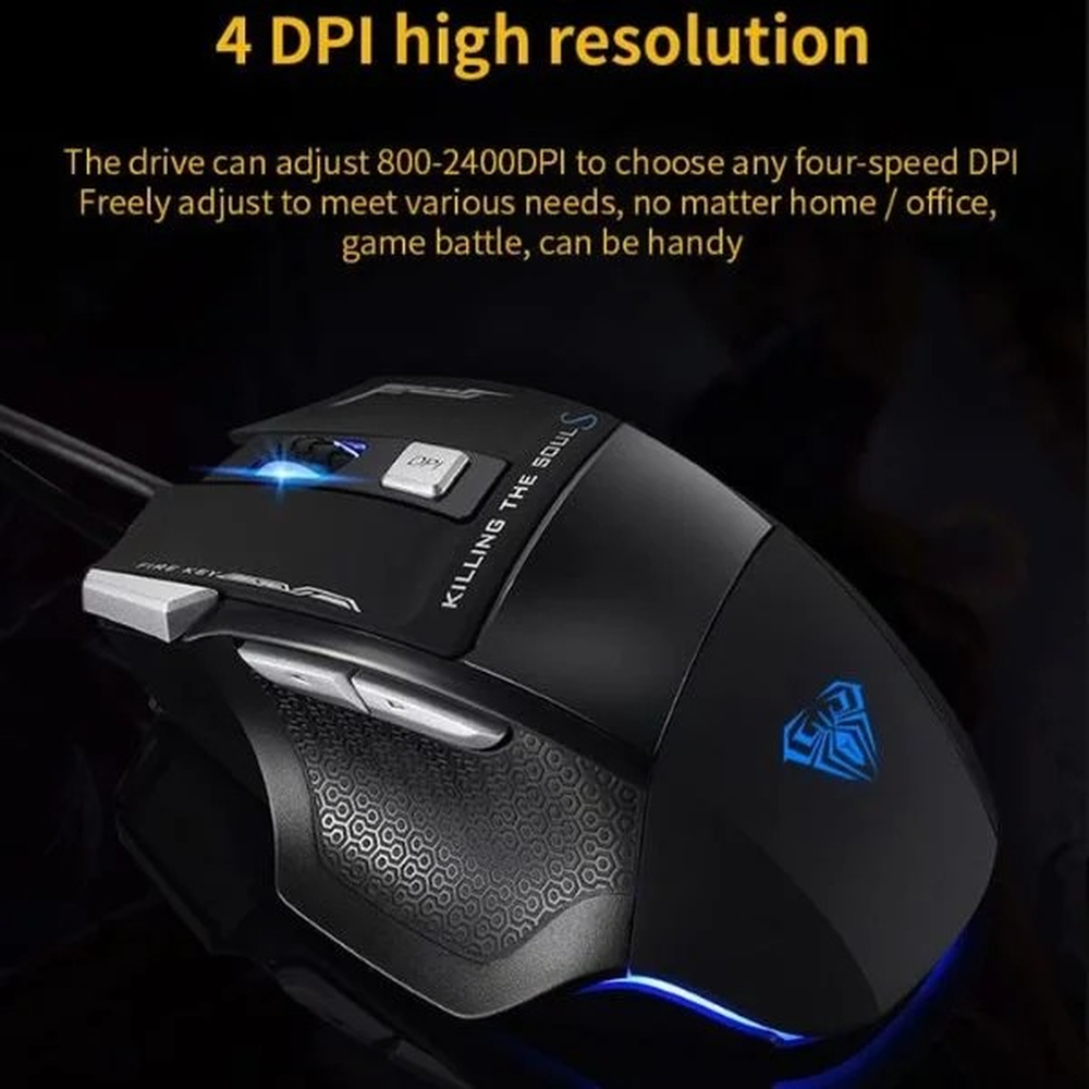 AULA SC550 Dual-Mode Wireless RGB Gaming Mouse | Black (SC550B)