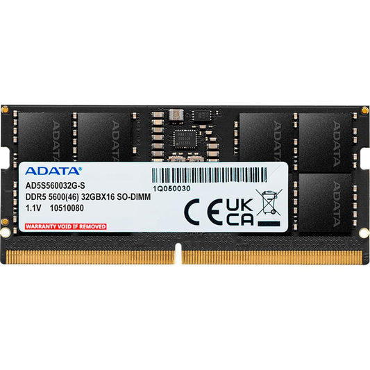 ADATA Premier 32GB DDR5 5600MHz SO-DIMM Laptop RAM