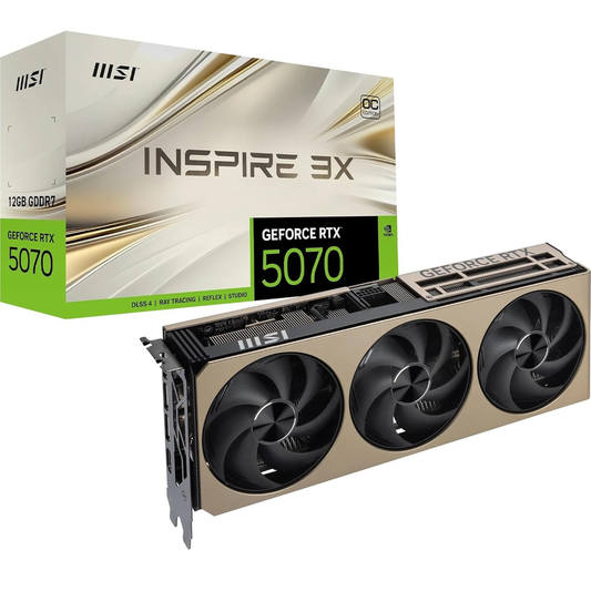 MSI GeForce RTX 5070 12G INSPIRE 3X OC Graphics Card