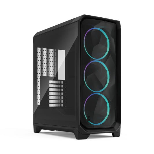 Fractal Design Meshify 3 Black RGB TG Light Tint ATX Mid Tower High Airflow PC Case