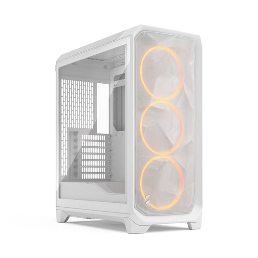 Fractal Design Meshify 3 White RGB TG Clear Tint ATX Mid Tower High Airflow PC Case