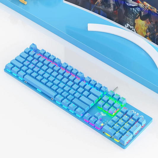 AULA S2022U Full Size Wired Mechanical Gaming Keyboard | Blue, Blue Switch (S2022U)