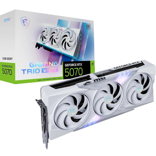 MSI GeForce RTX 5070 12G GAMING TRIO OC WHITE Graphics Card