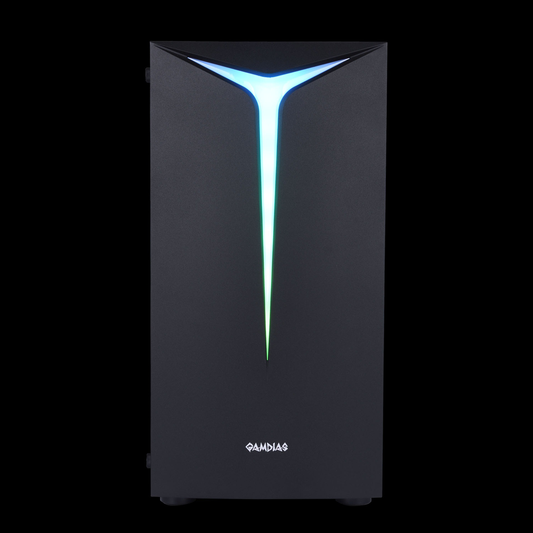 GAMDIAS Argus E2 Elite ARGB Mid Tower Gaming Case (Black)