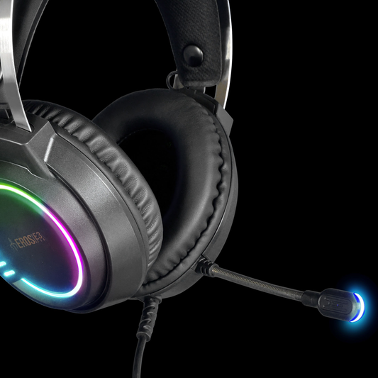 GAMDIAS EROS E3 RGB Wired Stereo Gaming Headset (Black, Extra-Sized Ergonomic Earcup)
