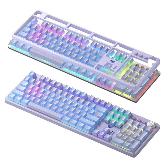 AULA F2088 Pro Full Size Mechanical Gaming Keyboard Purple Red Switch