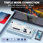 AULA F99 96% Tri-Mode Wireless Mechanical Gaming Keyboard with Knob | Ice Blue, Reaper Switch (F99IUR)