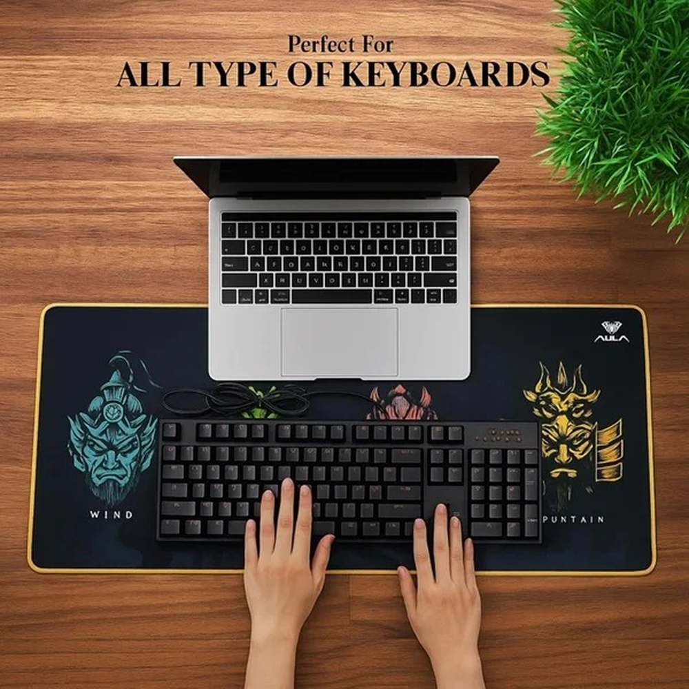 AULA MP‑WFFM Extended Gaming Mouse Pad 700×300×2mm | Black