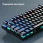 AULA S2022B Full Size Wired Mechanical Gaming Keyboard | Black, Blue Switch (S2022B)