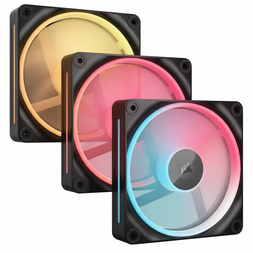 iCUE LINK LX120-R RGB 120mm PWM Reverse Fans Starter Kit