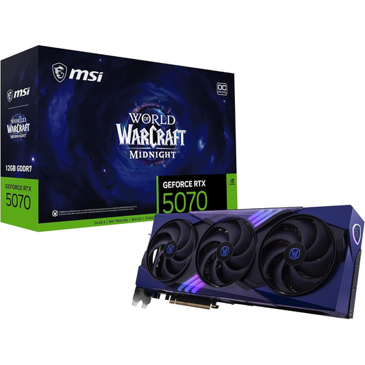 MSI GeForce RTX 5070 12G World of Warcraft MIDNIGHT VOID EDITION OC Graphics Card