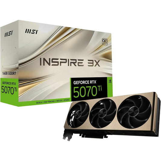 MSI GeForce RTX 5070 Ti 16G INSPIRE 3X OC PLUS Graphics Card