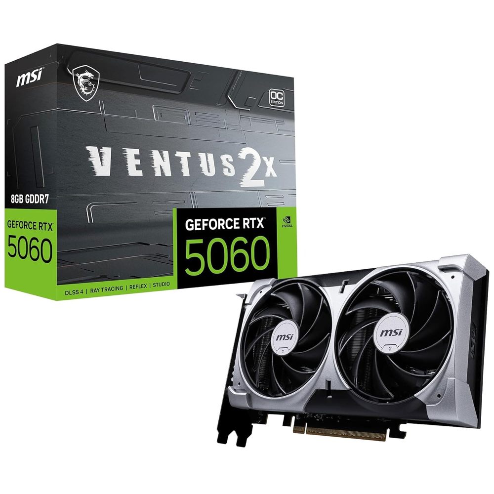 MSI GeForce RTX 5060 8G VENTUS 2X OC Graphics Card