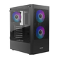 GAMDIAS TALOS E3 MESH ARGB Mid Tower PC Case (Black, Mesh Front, 3×120mm ARGB Fans, ATX Support, 360mm Radiator, Tempered Glass Side)