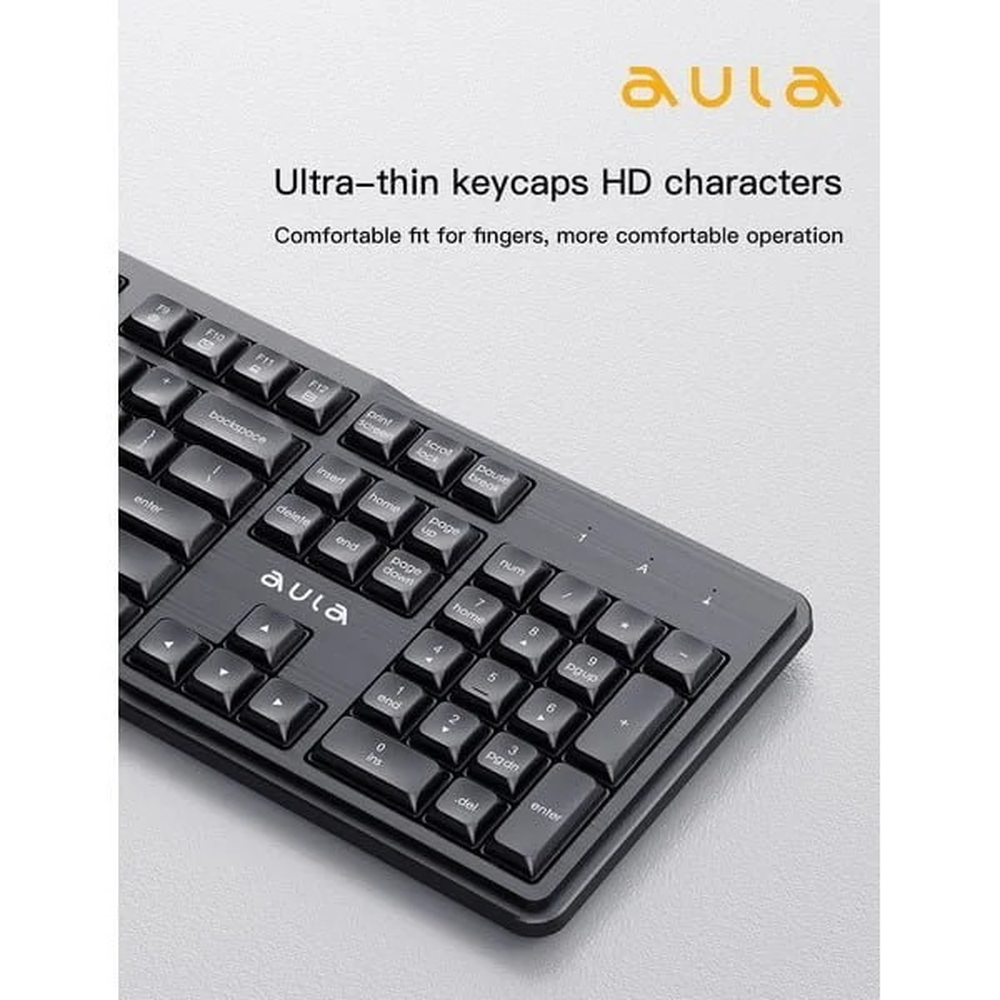 AULA AC202B Wireless Keyboard & Mouse Combo | Black (AC202B)