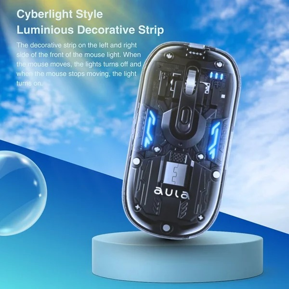 AULA AM210 Ultra-Light Dual-Mode Wireless Gaming Mouse | Black (AM210B)