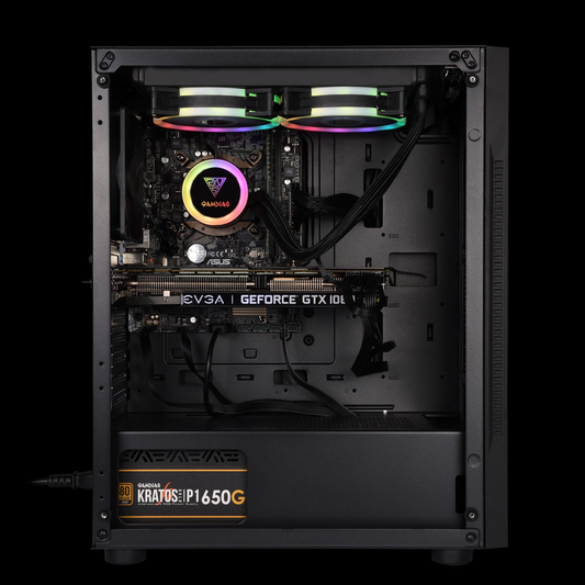 GAMDIAS Argus E2 Elite ARGB Mid Tower Gaming Case (Black)