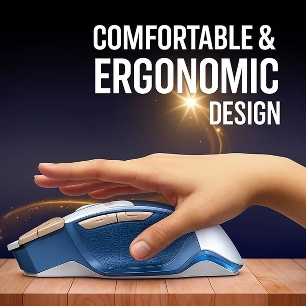 AULA SC550 Dual-Mode Wireless RGB Gaming Mouse | Blue (SC550U)