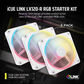 iCUE LINK LX120-R RGB 120mm PWM Reverse Fans Starter Kit - White