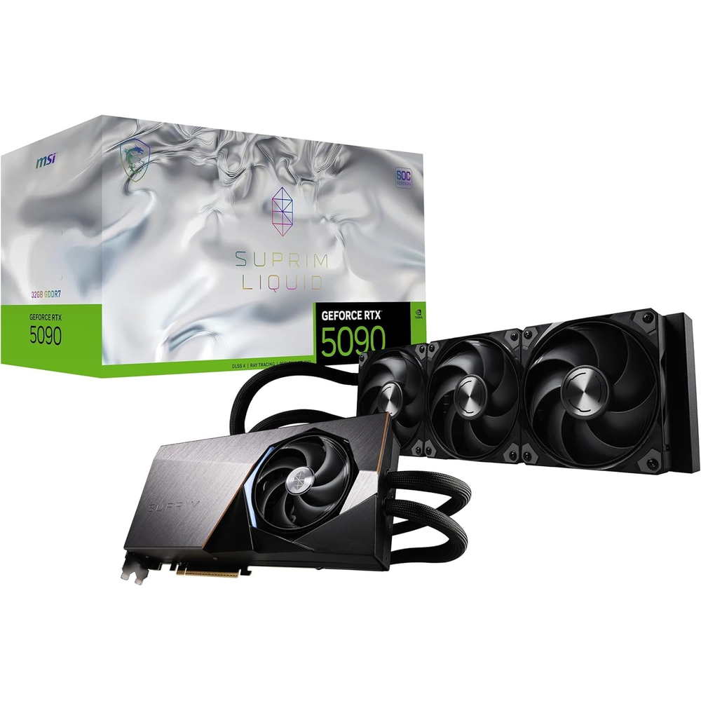 MSI GeForce RTX 5090 32G SUPRIM LIQUID SOC Graphics Card