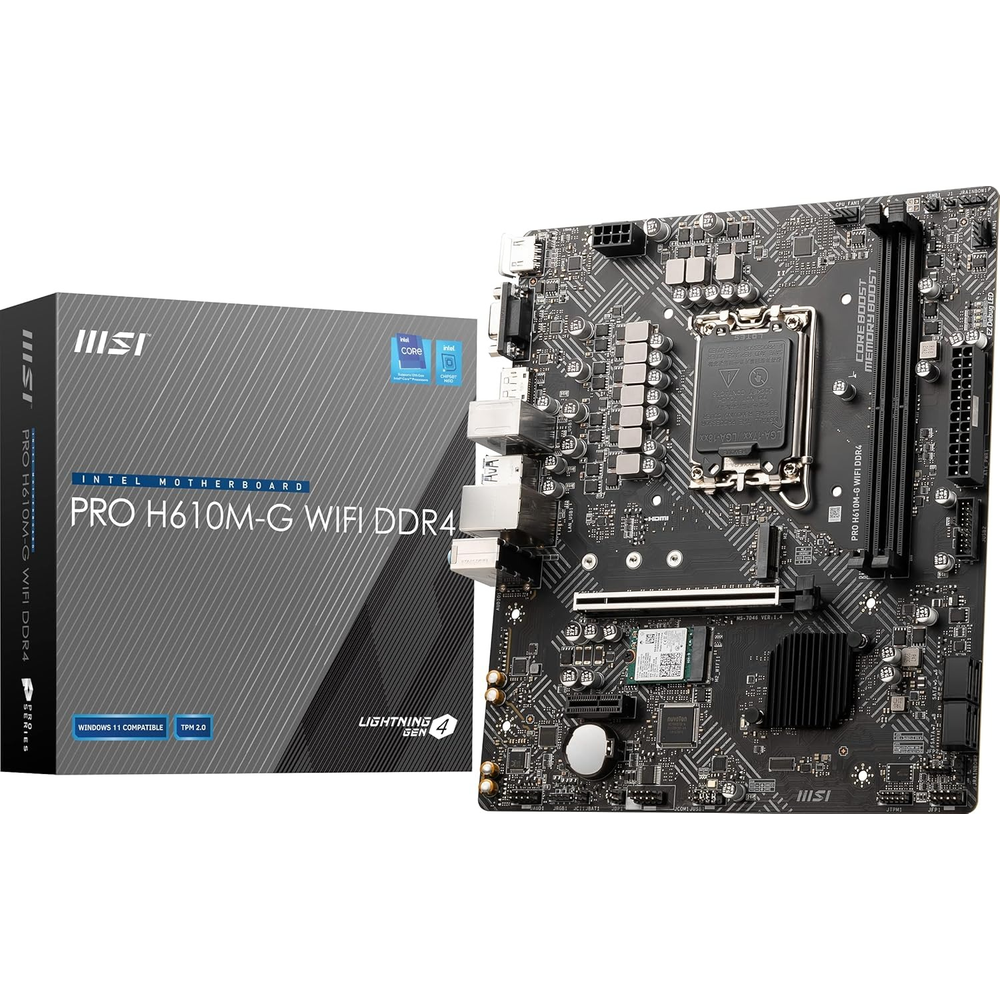 MSI PRO H610M-G WIFI DDR4 Motherboard