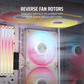 iCUE LINK LX120-R RGB 120mm PWM Reverse Fans Starter Kit - White