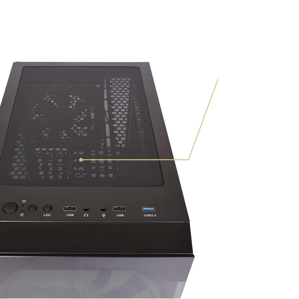 GAMDIAS Apollo E2 Elite Mid Tower ARGB Gaming Case (Black)