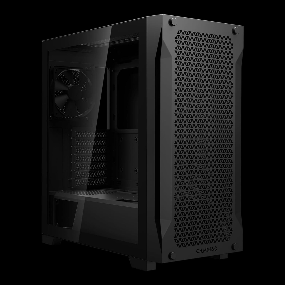 GAMDIAS Athena P1 Lite ATX Mid Tower Gaming Case (Black)