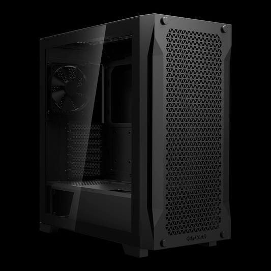 GAMDIAS Athena P1 Lite ATX Mid Tower Gaming Case (Black)