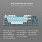 AULA F3287 TKL Wired Mechanical Gaming Keyboard | Grey White, Blue Switch (F3287GW)