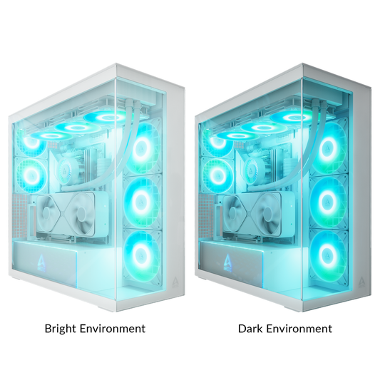 ARCTIC Xtender VG E-ATX High-Airflow PC Case (White)