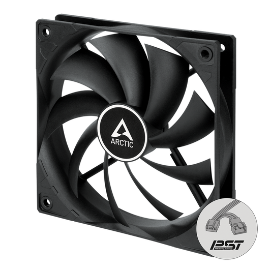 ARCTIC F12 PWM PST 120mm Case Fan (Black)