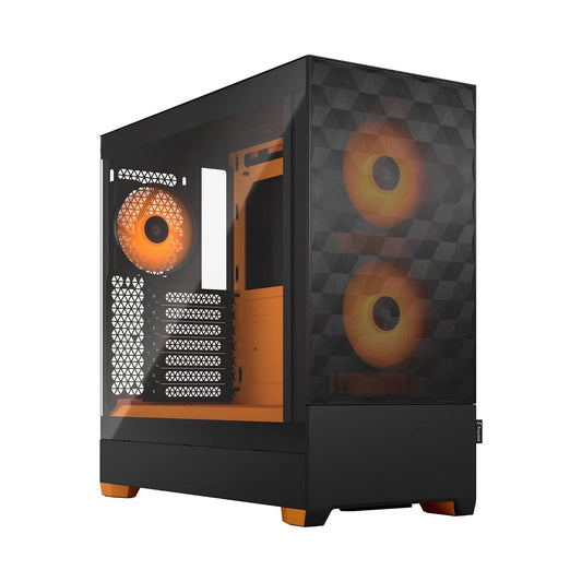 Fractal Design Pop Air RGB Orange Core TG Clear Tint ATX Mid Tower Cabinet