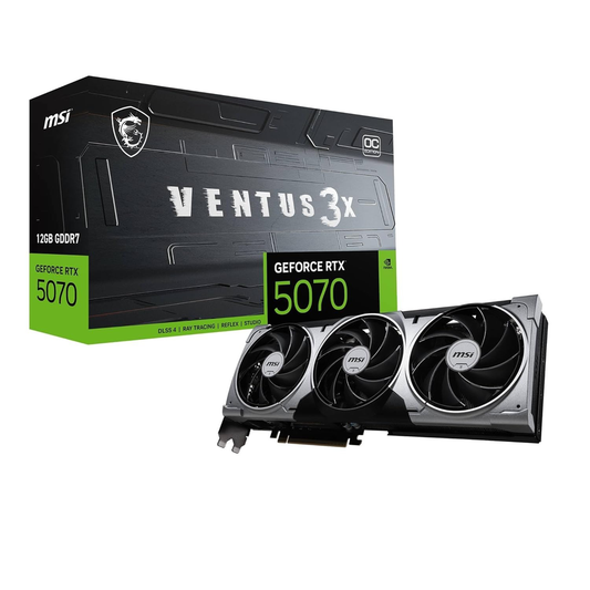 MSI GeForce RTX 5070 12G VENTUS 3X OC Graphics Card