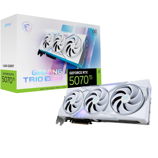MSI GeForce RTX 5070 Ti 16G GAMING TRIO OC WHITE Graphics Card