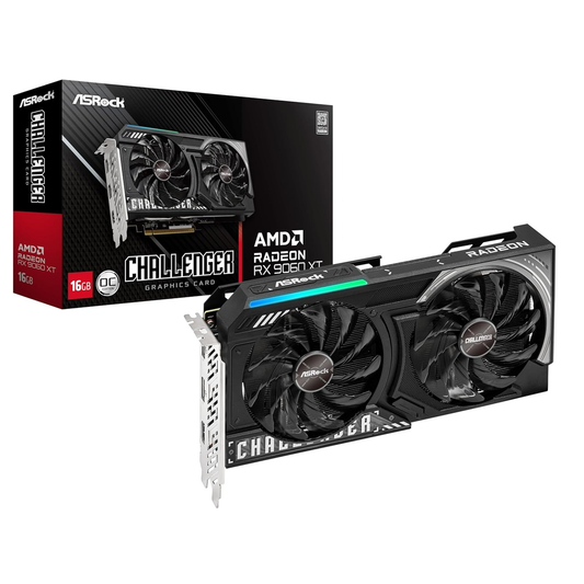 ASRock Radeon RX 9060 XT Challenger OC 16GB Graphics Card