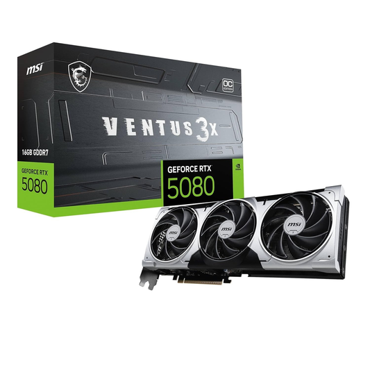 MSI GeForce RTX 5080 16G VENTUS 3X OC PLUS Graphics Card