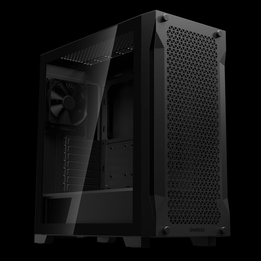 GAMDIAS Athena P1 Lite ATX Mid Tower Gaming Case (Black)