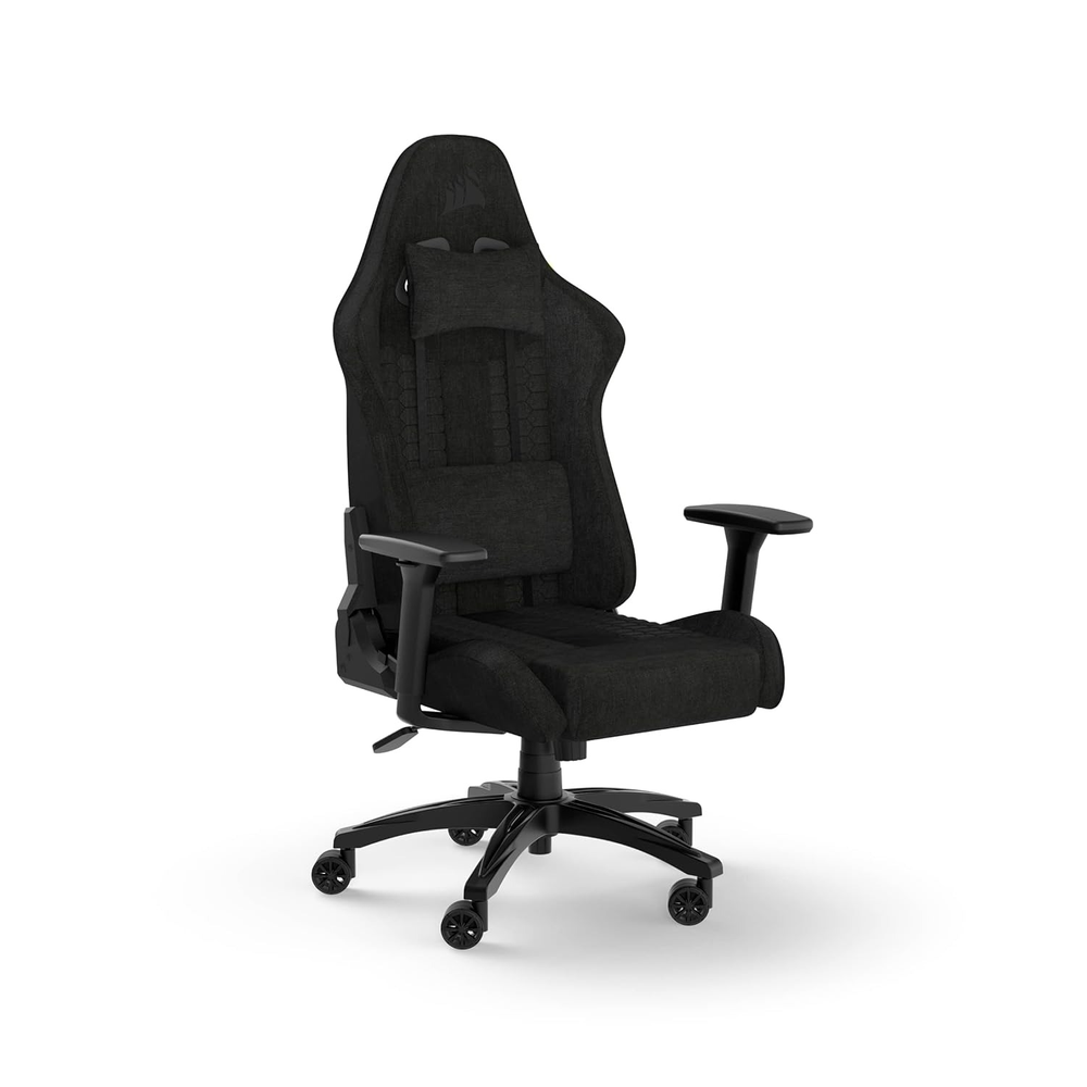 CORSAIR TC100 RELAXED - Fabric Gaming Chair, Black/Black