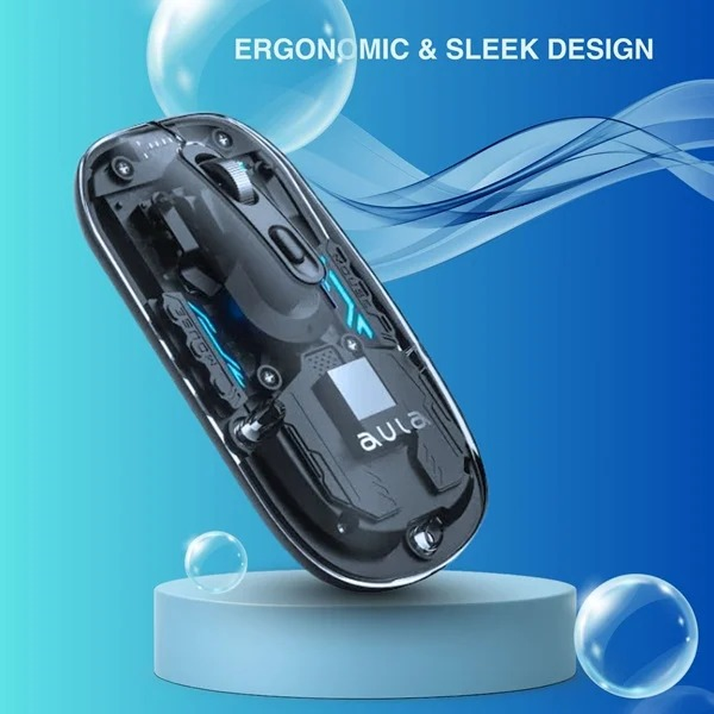 AULA AM210 Ultra-Light Dual-Mode Wireless Gaming Mouse | Black (AM210B)